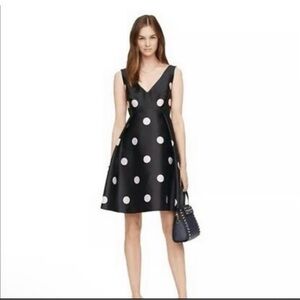Kate Spade Spotlight V-Neck Polka Dot Dress Size 4